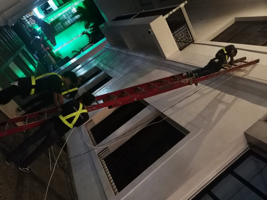 Night Cabling Installation